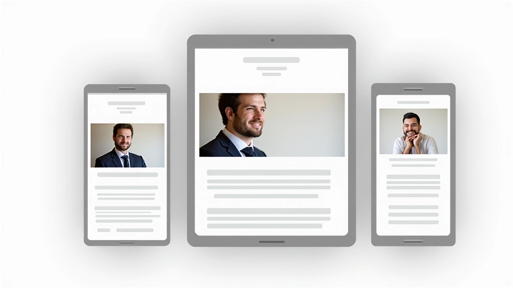 Trois écrans différents côte à côte montrant la même page web avec des layouts différents : mobile en 4 colonnes, tablette en 6 colonnes, desktop en 12 colonnes