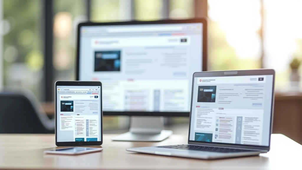 Représentation visuelle d'une grille responsives montrant comment les colonnes se réarrangent sur mobile, tablette et desktop